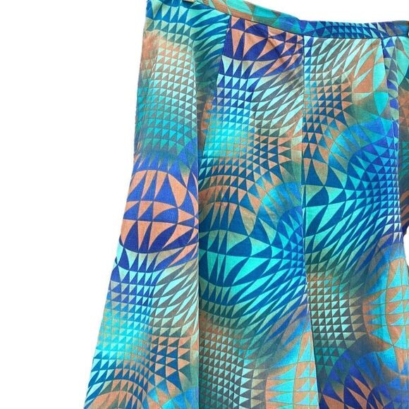 Vintage DS Lab flared abstract skirt size 12.  0465 - Picture 3 of 5
